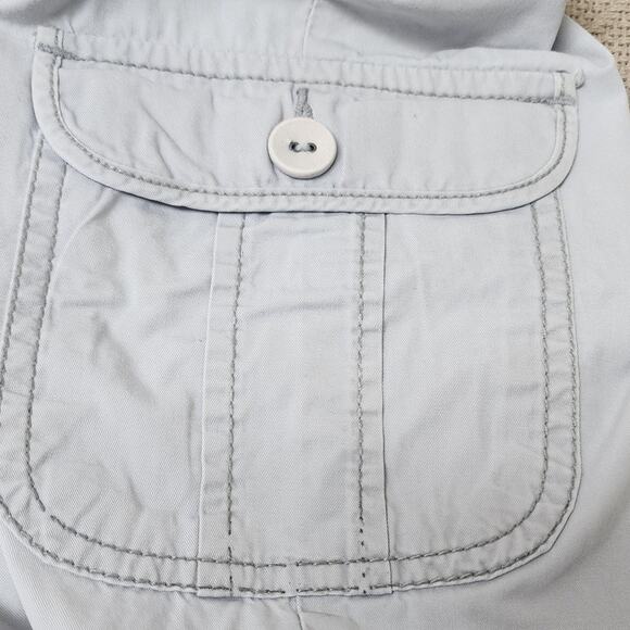 ST. Johns Bay Light Blue Graysish Capri/Cargo Pants  Women's Size 4 - Picture 7 of 11